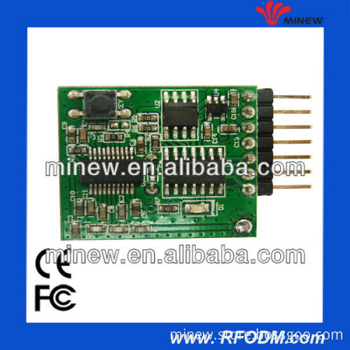 wireless OOK 868MHz receiver module with learning code